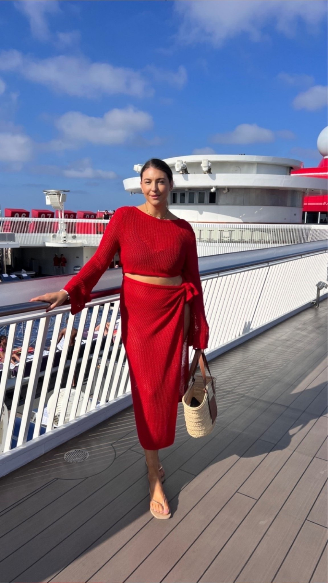 Red knit set for the perfect cruise vacation outfit

red knit set, matching knit set, two piece set, vacation outfit, cruise outfit, resort wear, summer vacation style, beach vacation outfit, European summer outfit, red midi skirt, knit sweater, coordinated set, woven tote bag, flip flops, travel outfit, coastal style, resort fashion, vacation capsule wardrobe, chic summer look, effortless style

#LTKTravel #LTKMidsize #LTKootd