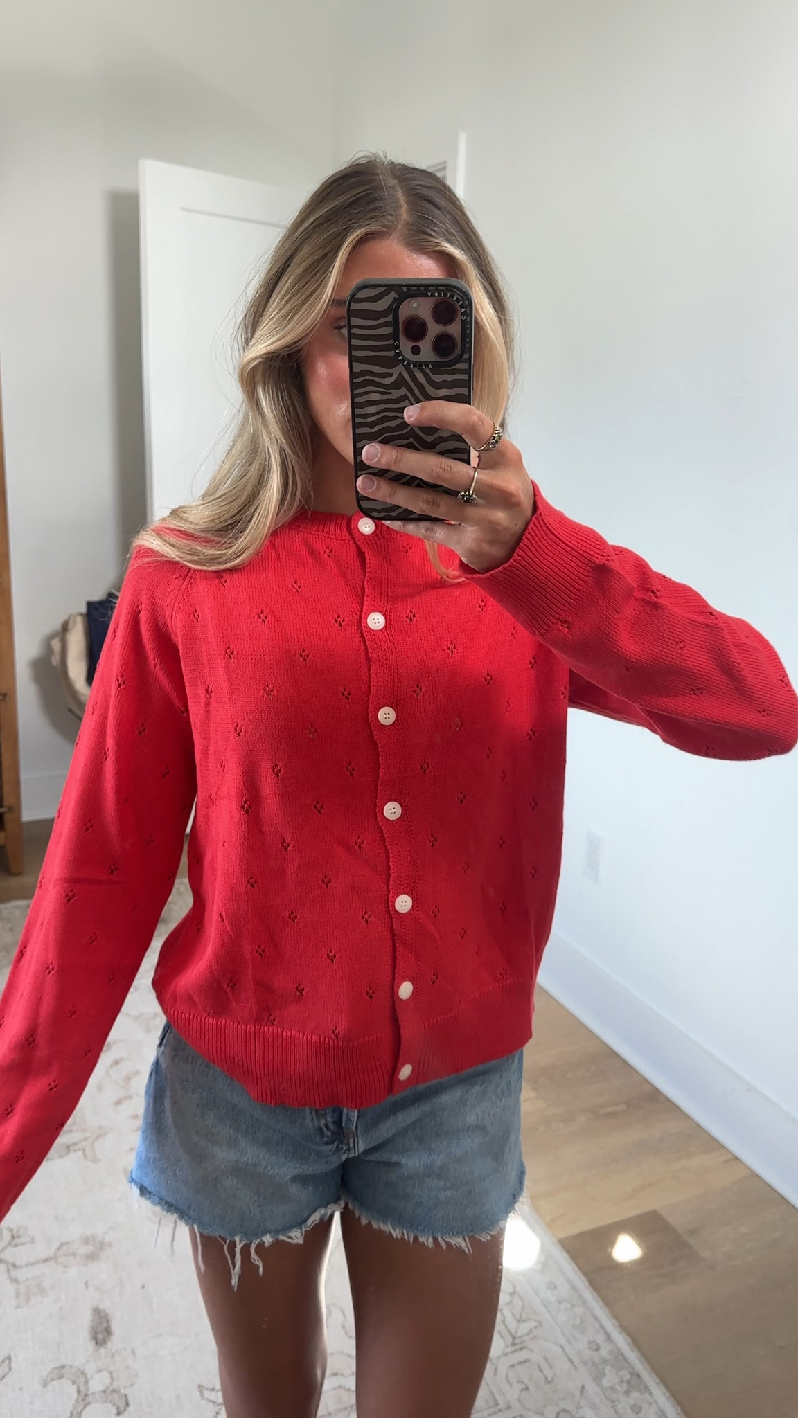 Amazon size small Hongsui Women's Casual Solid Color Sweater Crewneck Button Down Cardigan Hollow Out Ribbed Knit Tops

#LTKootd #LTKSaleAlert #LTKWorkwear