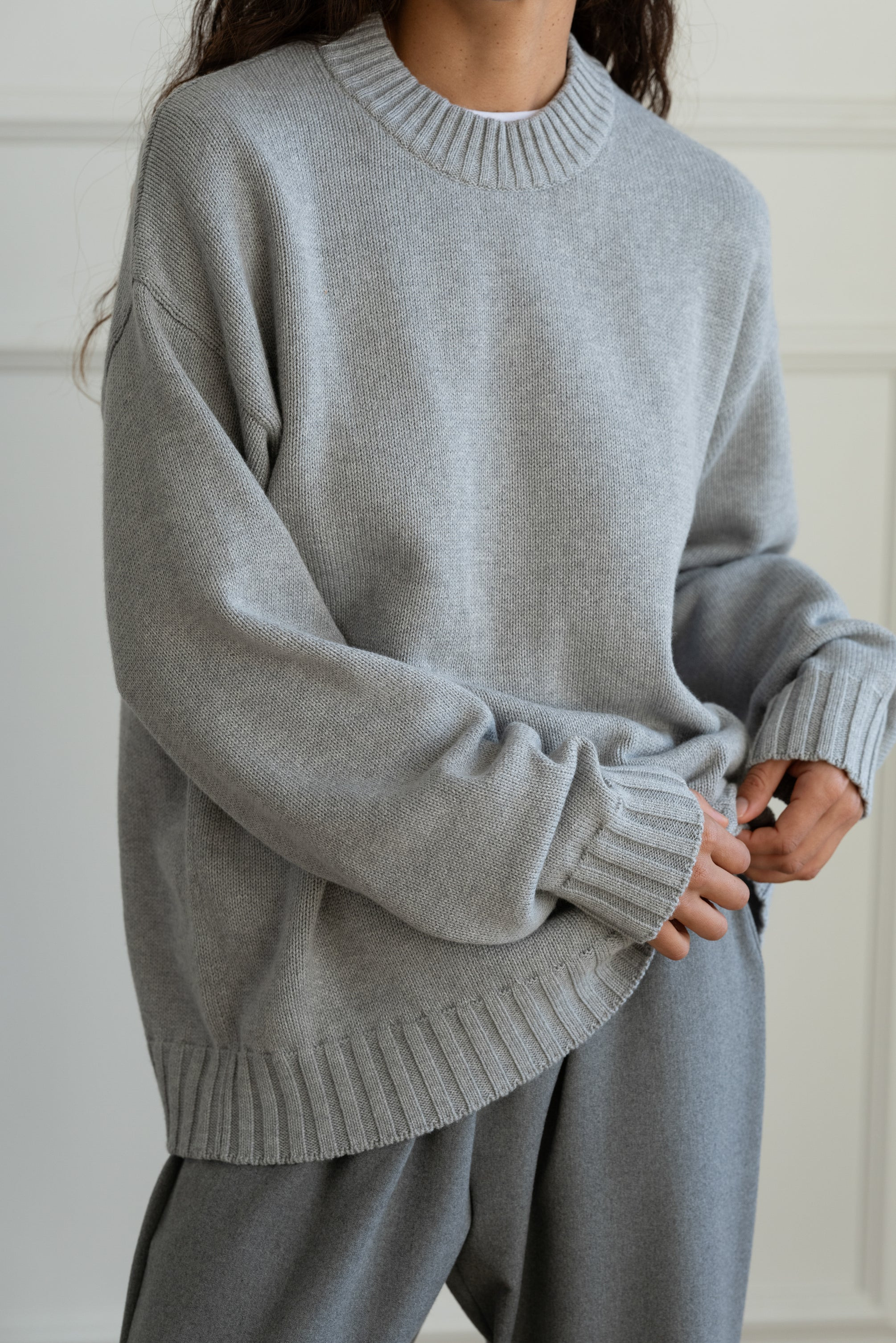 The Cotton Cashmere Crewneck Sweater | DONNI.