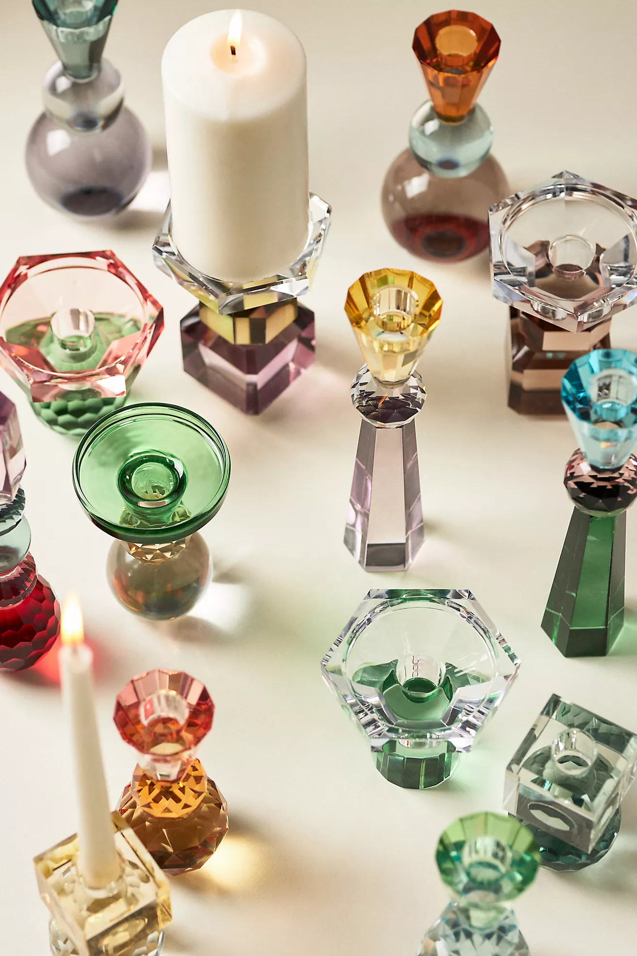 Cut Glass Candle Holder | Anthropologie (US)