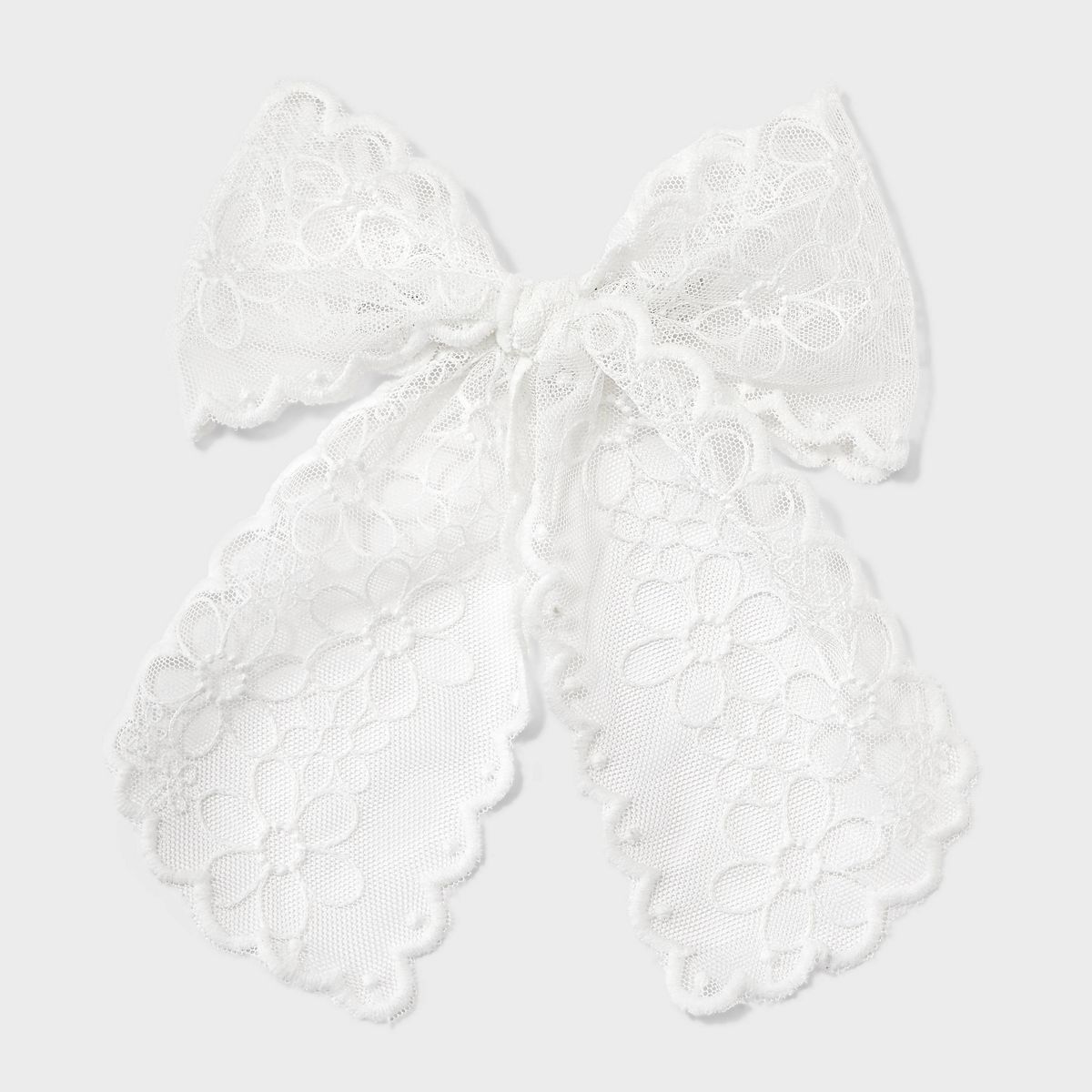 Girls' Lace Bow Barrette - art class™ White | Target