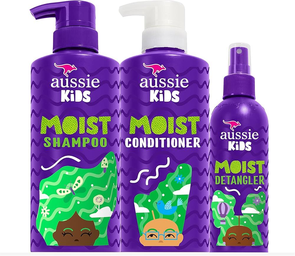 Aussie Kids Shampoo, Conditioner, and Detangler Bundle, Sulfate Free and Paraben Free, Shampoo an... | Amazon (US)