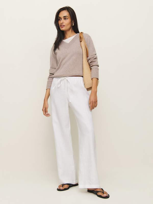 Olina Linen Pant | Reformation (Global)