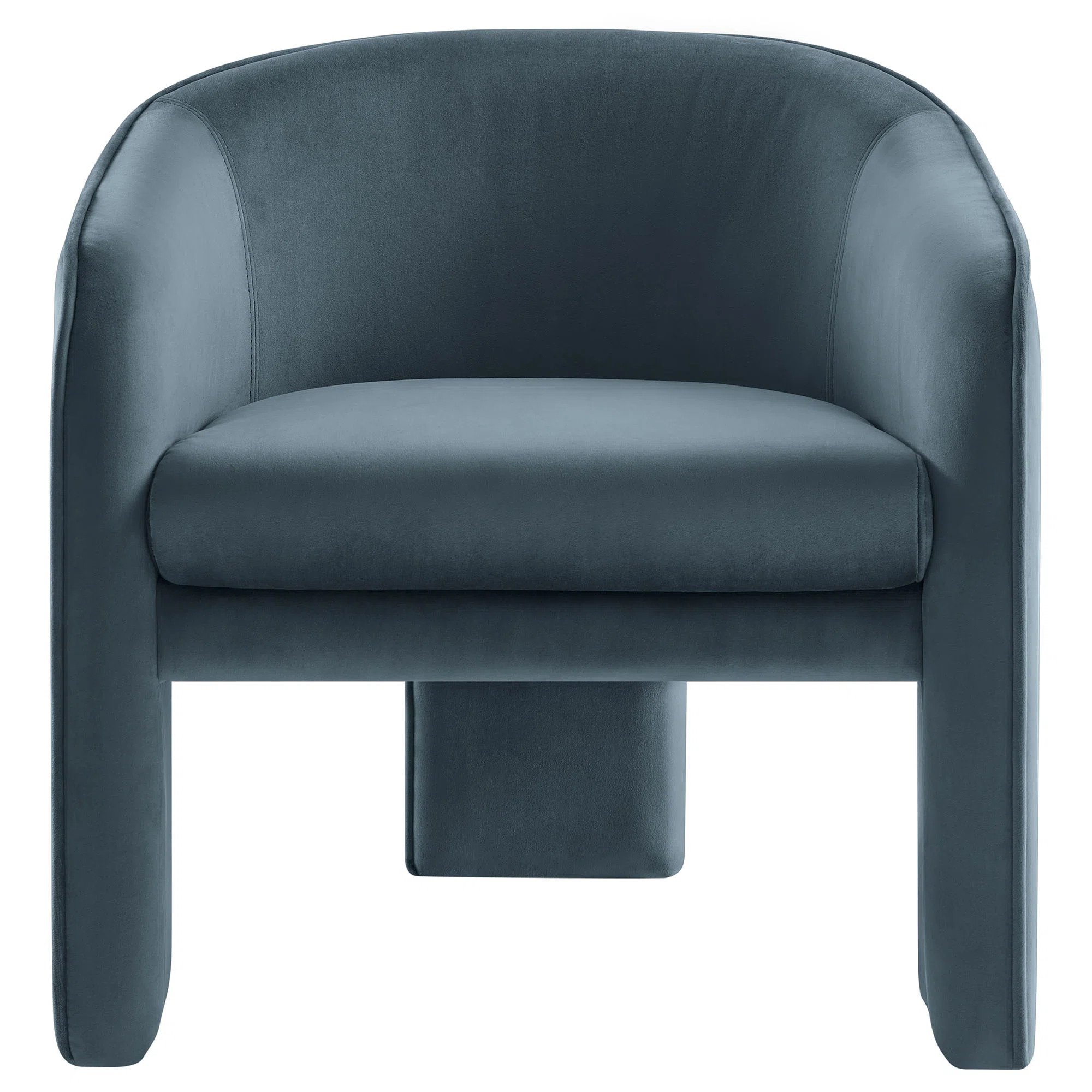 Greer Performance Velvet Upholstered Accent Armchair | Wayfair North America