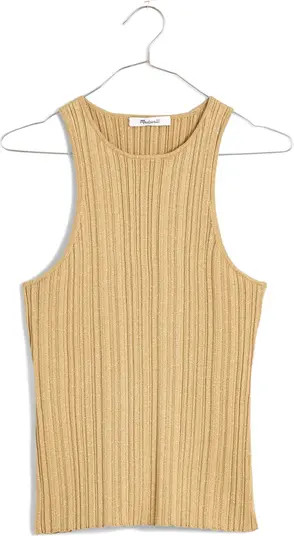 The Signature Shimmer Knit Cutaway Sweater Tank | Nordstrom