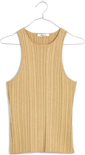 The Signature Shimmer Knit Cutaway Sweater Tank | Nordstrom