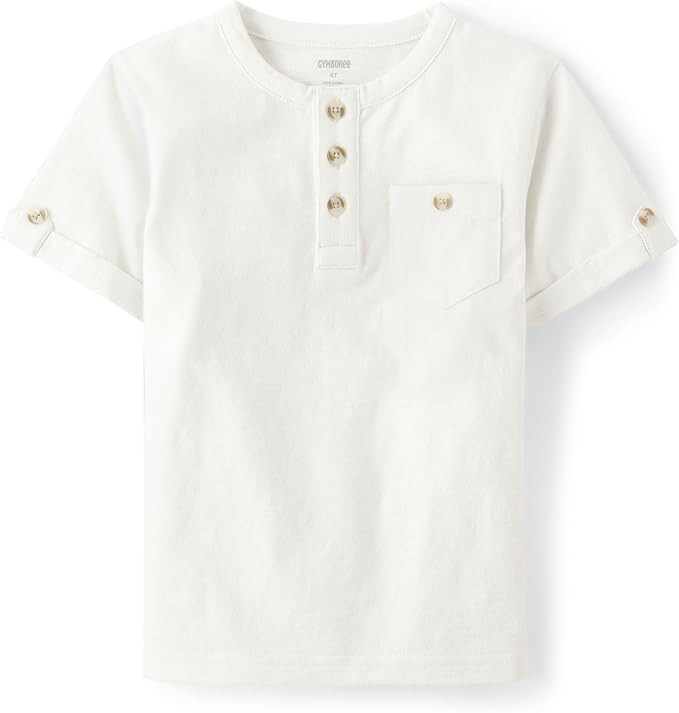 Gymboree Boys and Toddler Short Sleeve Henley Top | Amazon (US)