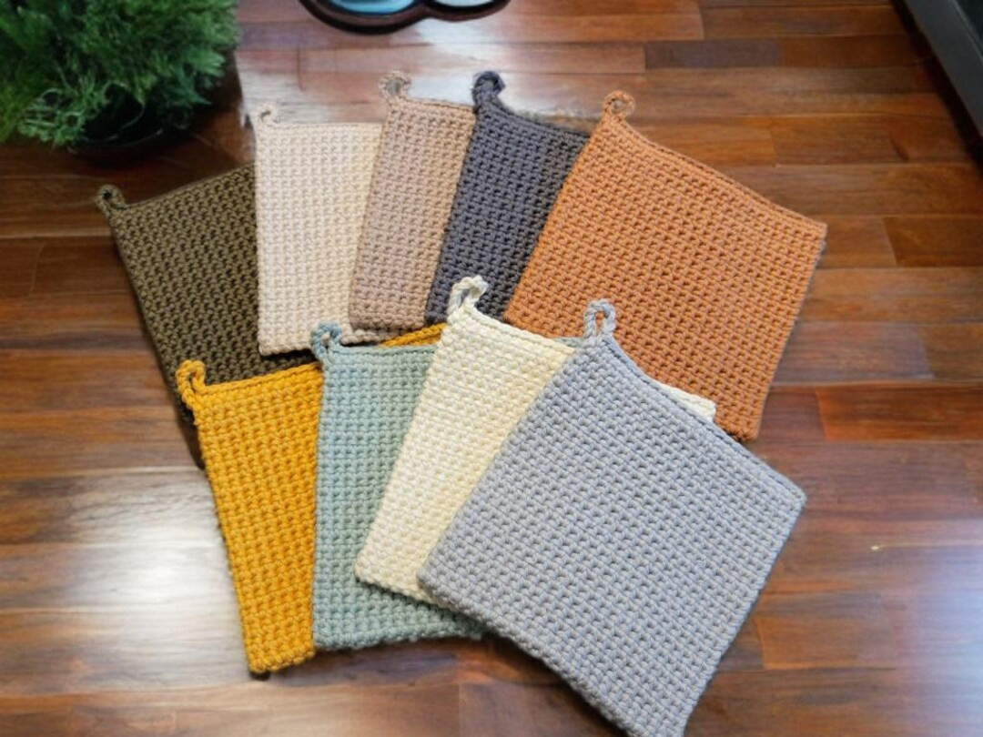 Handmade Double Thick Thermal Stitch Crochet Potholders |crocheted Potholders |pot Holders|housew... | Etsy (US)