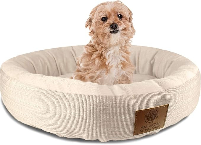 American Kennel Club Casablanca Solid Round Pet Bed | Amazon (US)
