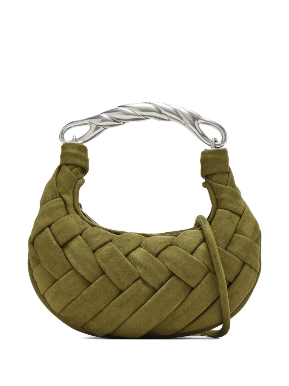 JW Pei woven top-handle shoulder bag - Green | Farfetch Global