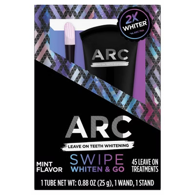 ARC Oral Care Leave On 45 Mint Flavor Treatments Teeth Whitening System, Includes Applicator Wand... | Target