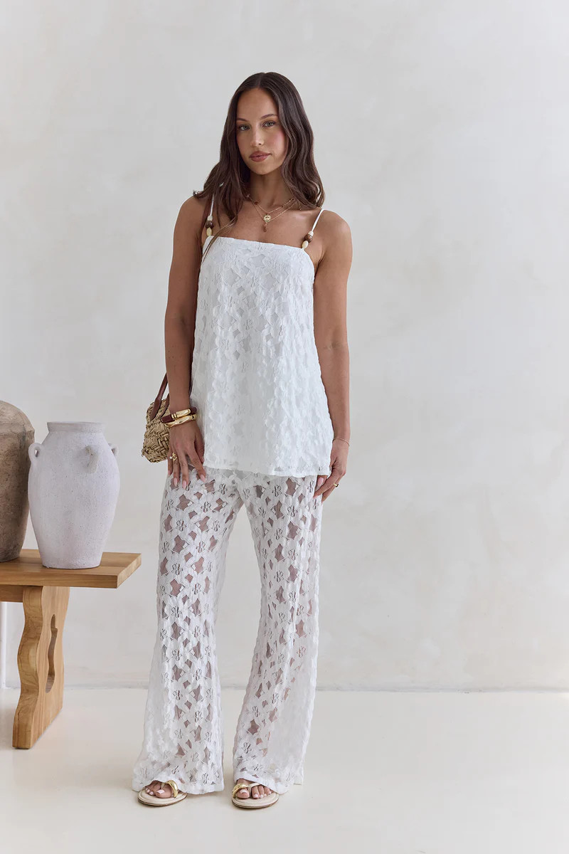 Highlight Reel Lace Set White | Fortunate One