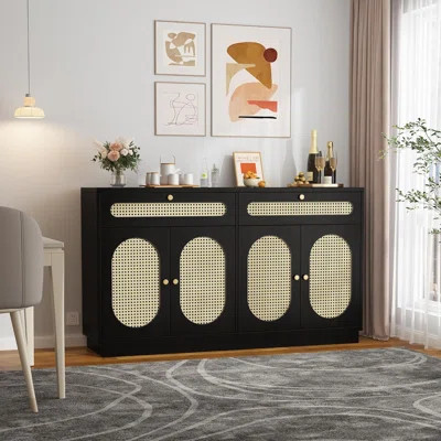 Buffet Cabinet with Storage Sideboard Buffet Cabinet, 4-Door 2-Drawer Dining Sideboard, Elegant and Durable Storage Solution for Home | Wayfair North America