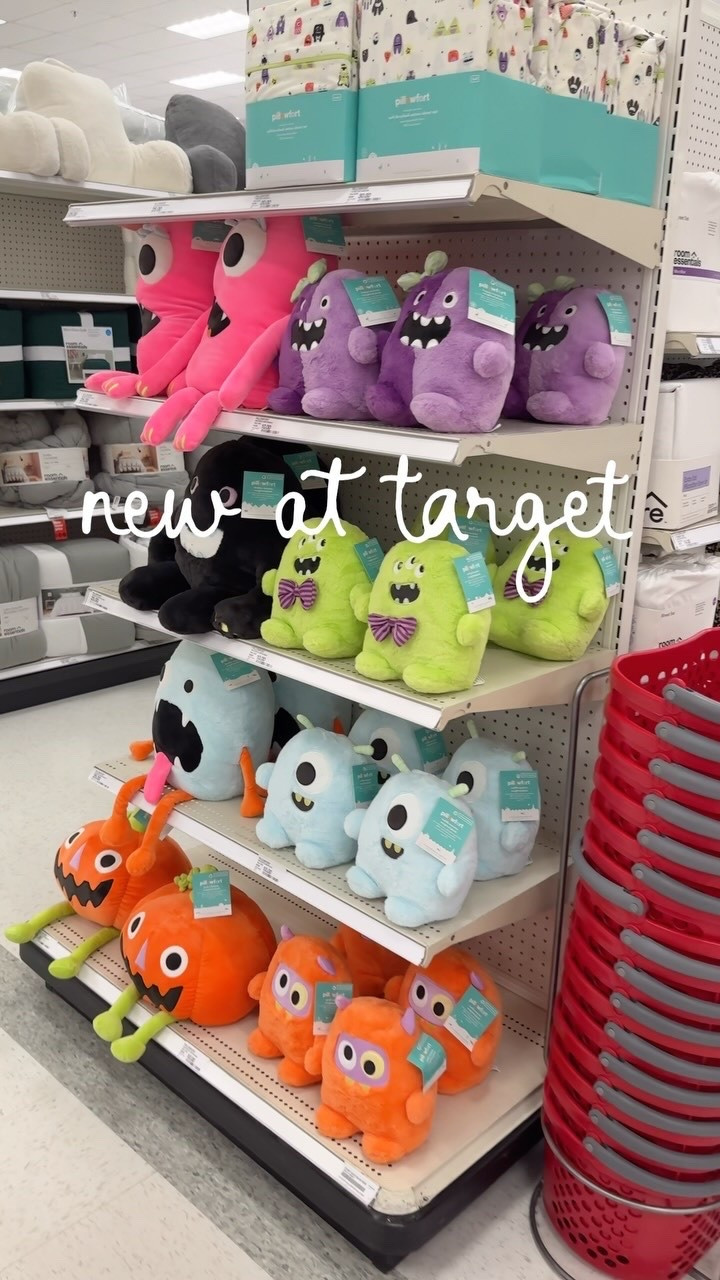 New monster plushes and bedding at target for Halloween! Follow + comment “SHOP” for a link! (make sure you’re following to receive it) ✨ & if you love Holiday finds and gift ideas, follow along for more! 

#Targetpartner #ltk  #targetstyle #shoppingvlog #newattarget