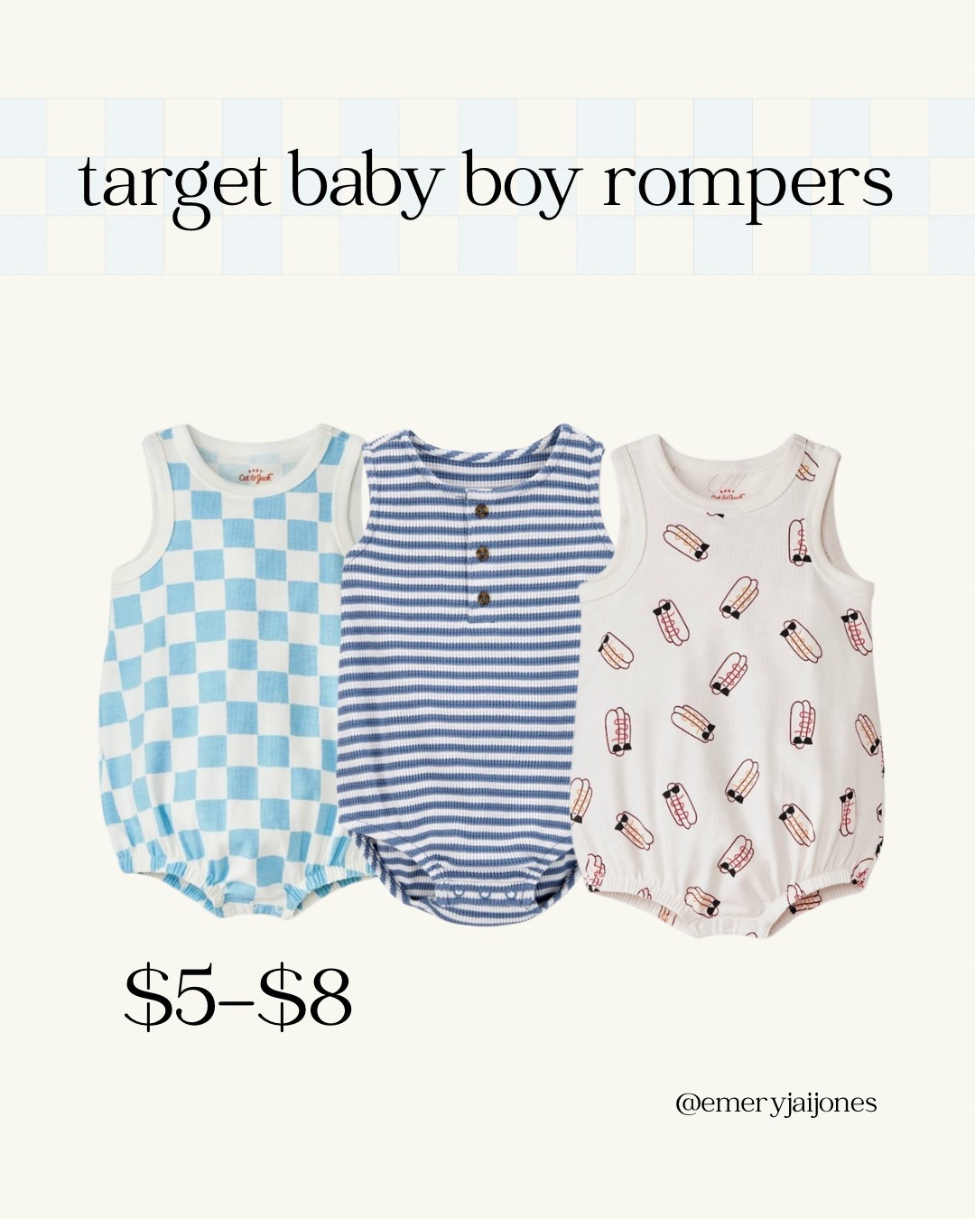 Baby boy rompers under $8 at target! 


#LTKBaby #LTKFamily #LTKKids