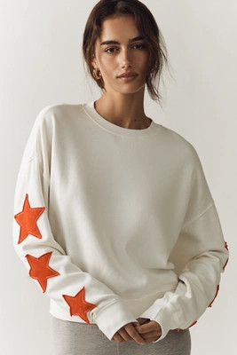 Z Supply Long-Sleeve Stars Sweatshirt | Anthropologie (US)
