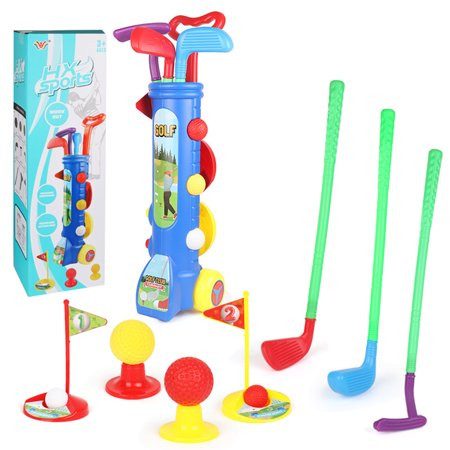 Kids Golf Set | Toddler Golf Set Outdoor Toys | Golf Toy with 1 Golf Cart 3 Golf Clubs 2 Practice Ho | Walmart (US)