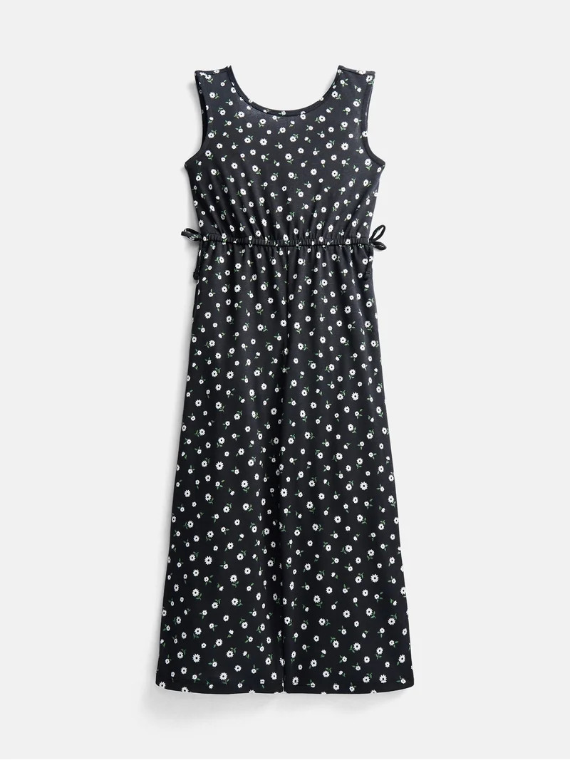 Wonder Nation Girls Wide Leg Play Jumpsuit, Sizes 4-16 & Plus | Walmart (US)