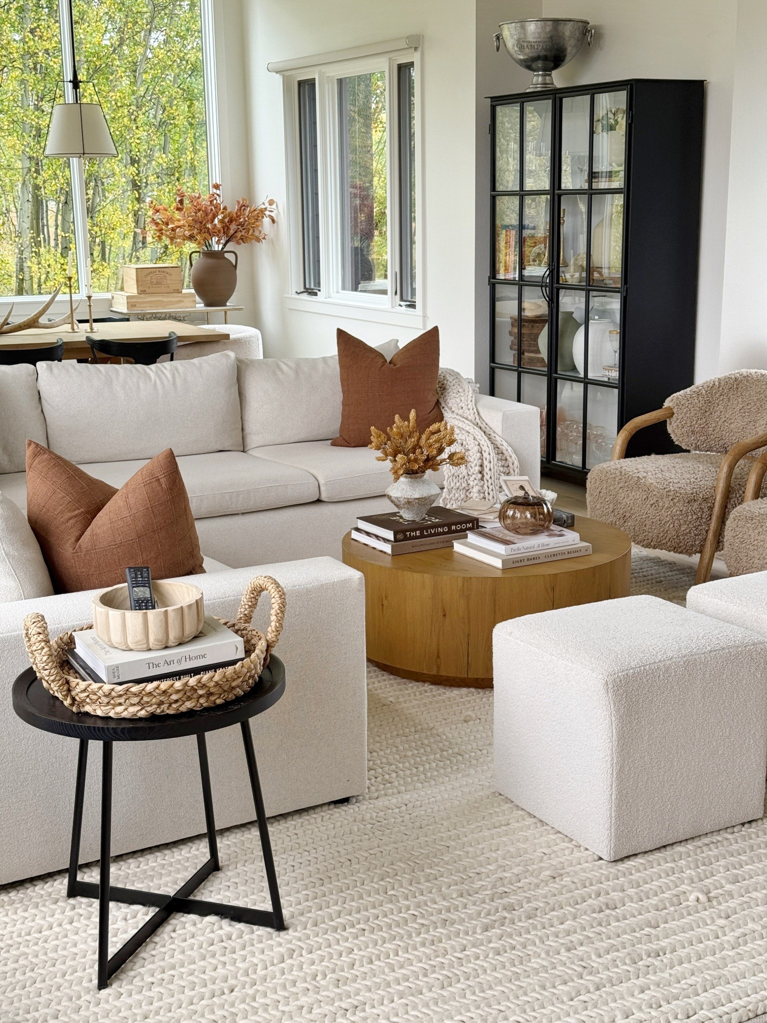 Living room details! New coffee table and cozy chairs☺️☺️

Fall decor
Home
Sectional
Pillows Amazon 

#LTKSeasonal #LTKHome