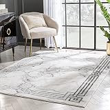 Well Woven Fairmont Huntington Retro Marble Border Black Glam 7'10" x 9'10" Area Rug | Amazon (US)