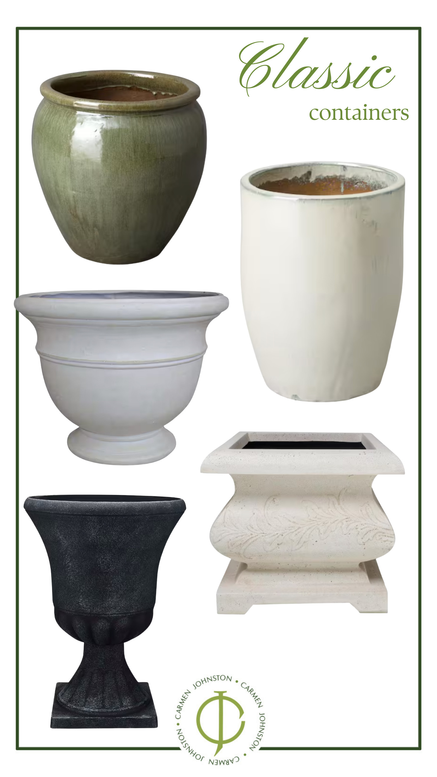 Classic outdoor containers with Home Depot #homeandgarden #LTKhome #garden  

 #LTKHome #LTKFindsUnder100