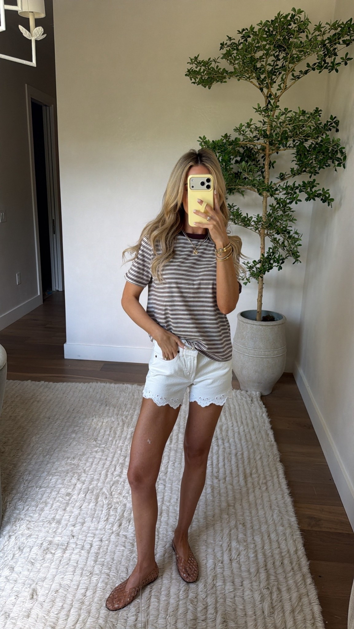 Use code SPRINGAF 
Wearing XS in tee, 25 in shorts 