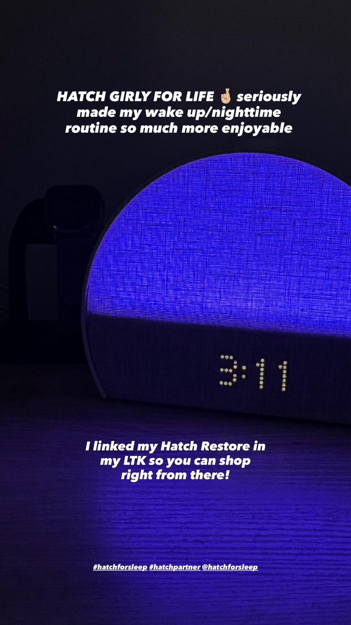 always a Hatch Restore girly ❤️ @hatchforsleep #hatchpartner #hatchforsleep