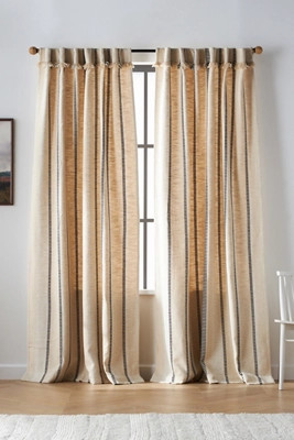 Pieced Stripe Curtain | Anthropologie (US)