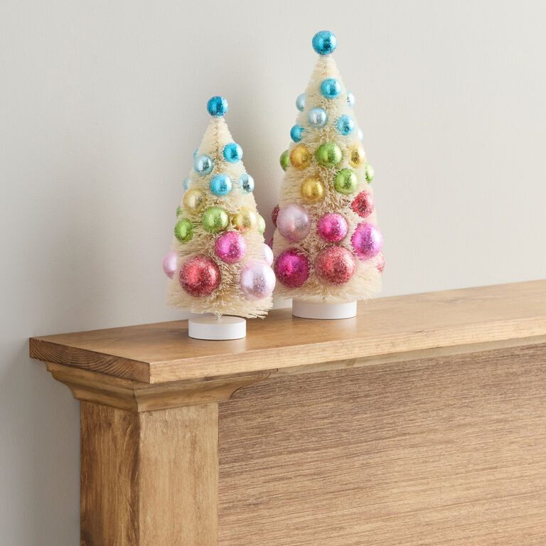 Retro Natural Bottlebrush Tree Decor | World Market