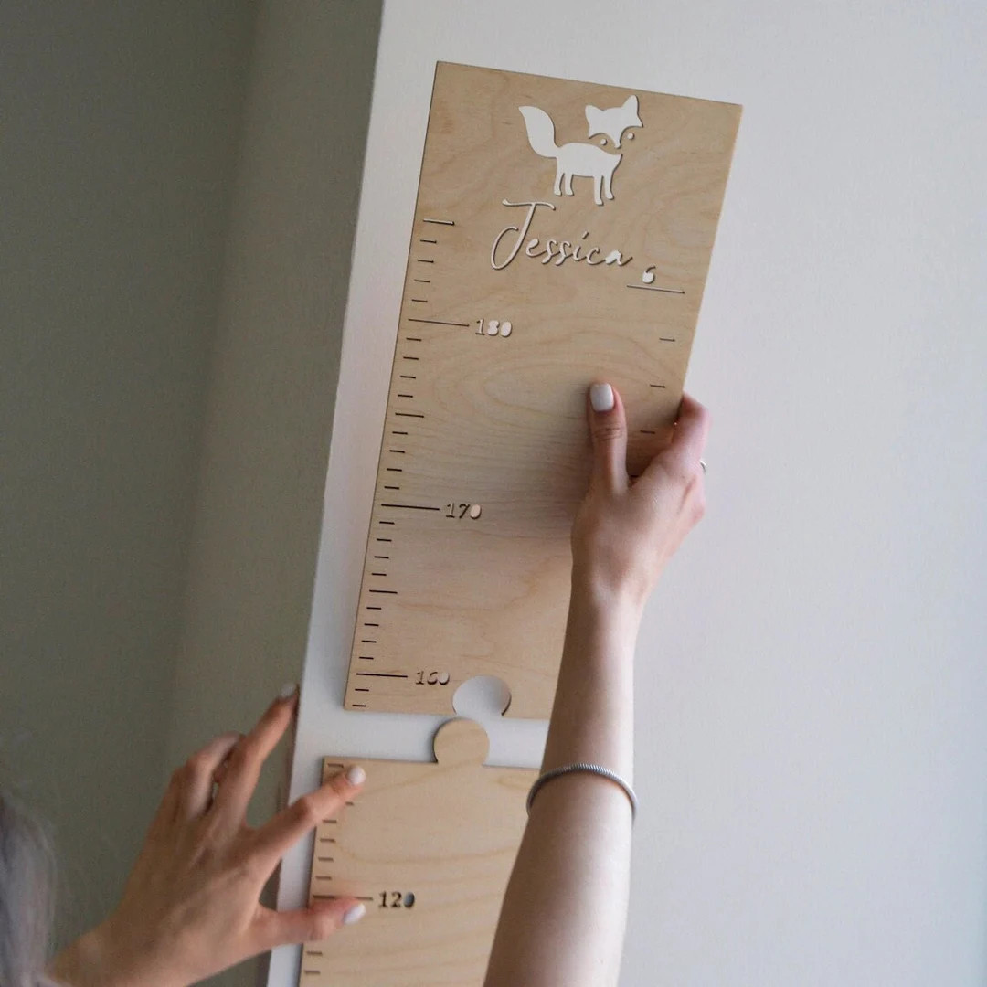 Wood Height Chart / Growth Ruler / Nursery Wall Decor / Baby Girl Gift - Etsy | Etsy (US)