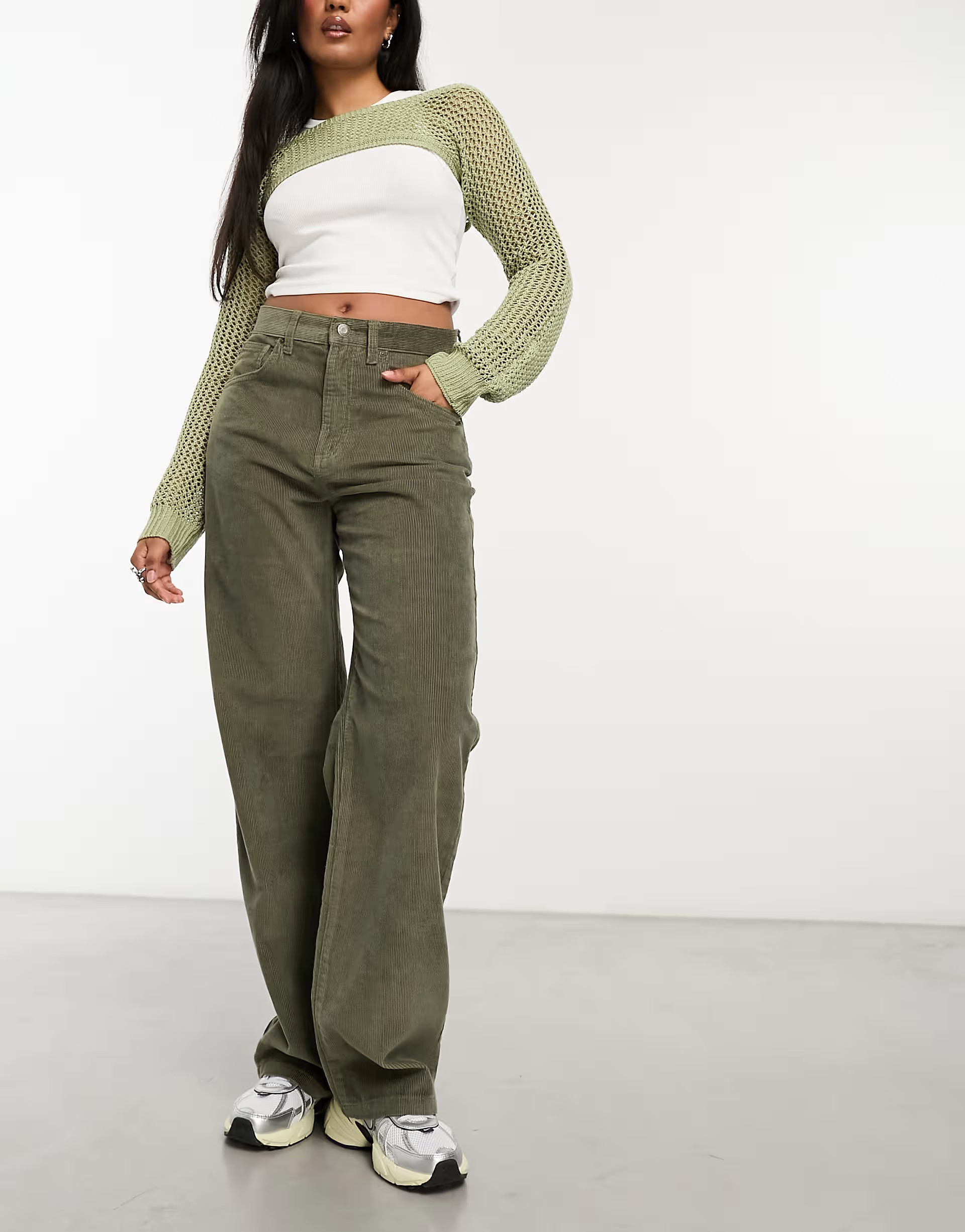 Cotton On corduroy straight jean in woodland | ASOS (Global)