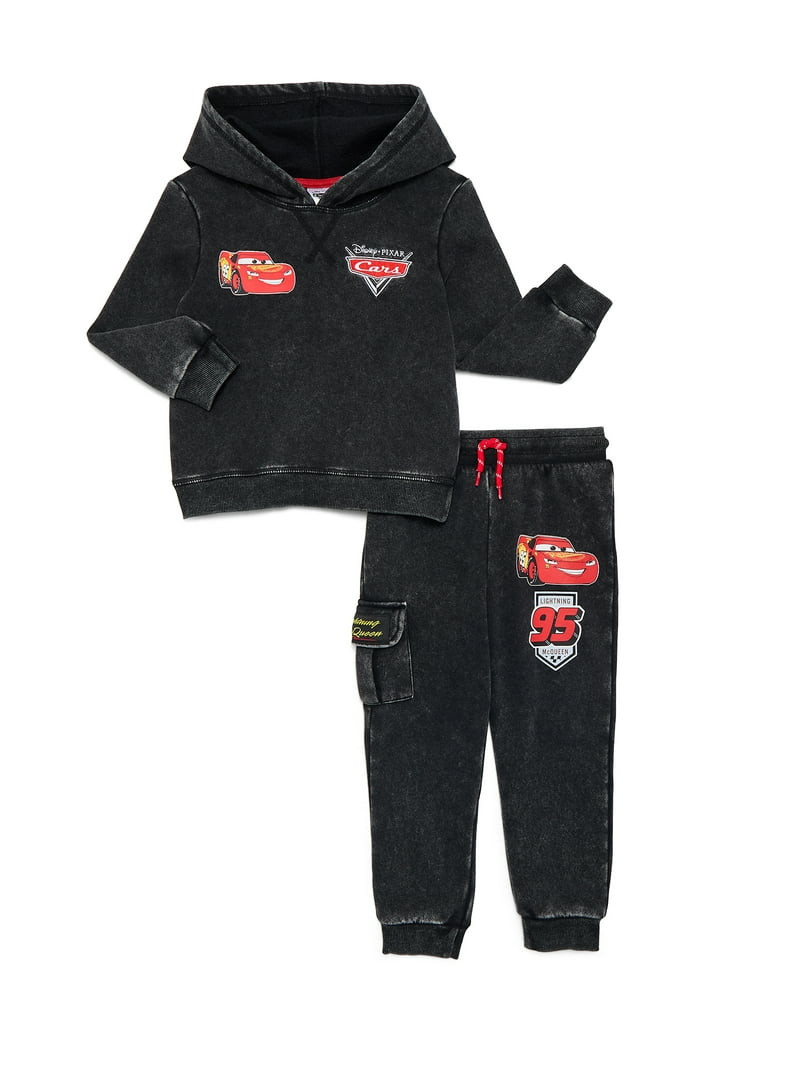 Pixar Cars Toddler Boys Graphic Hoodie and Jogger Pants Set, 2-Piece, Sizes 12M-5T | Walmart (US)