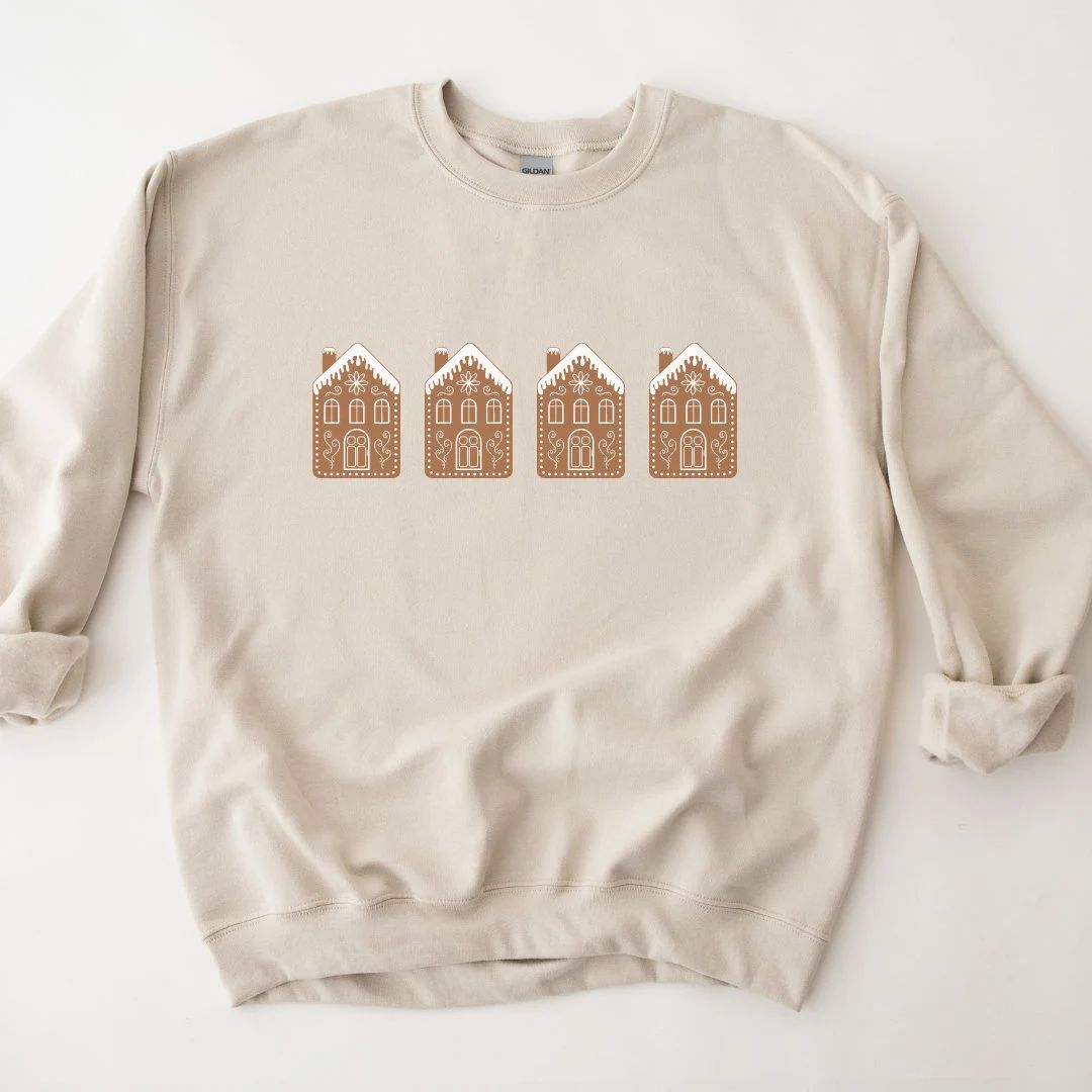 Gingerbread House Sweatshirt / Gingerbread Sweatshirt / - Etsy | Etsy (US)