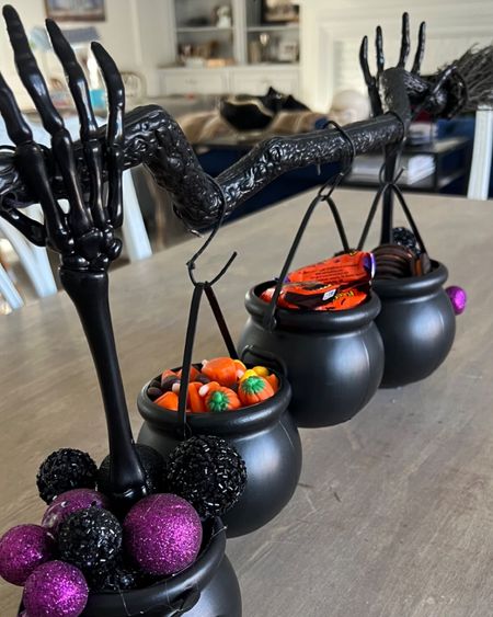 DIY WITCH’S BROOM SNACK STATION: this is an easy $10 craft inspired by the $199 one at Grandin Road. Several items were from Dollar Tree. I’ve linked similar items if you prefer to order online

#LTKHalloween #LTKhome #LTKSeasonal