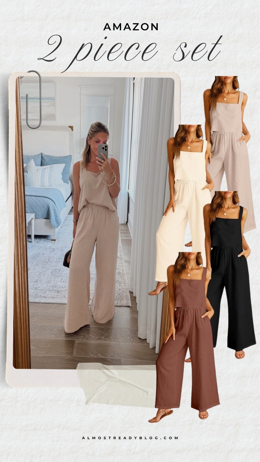 Amazon 2 piece set - wearing the Small 

jumpsuit, spring break, amazon finds, beach vacation, resort wear, amanda west, almostreadyblog

#LTKTravel #LTKOver40