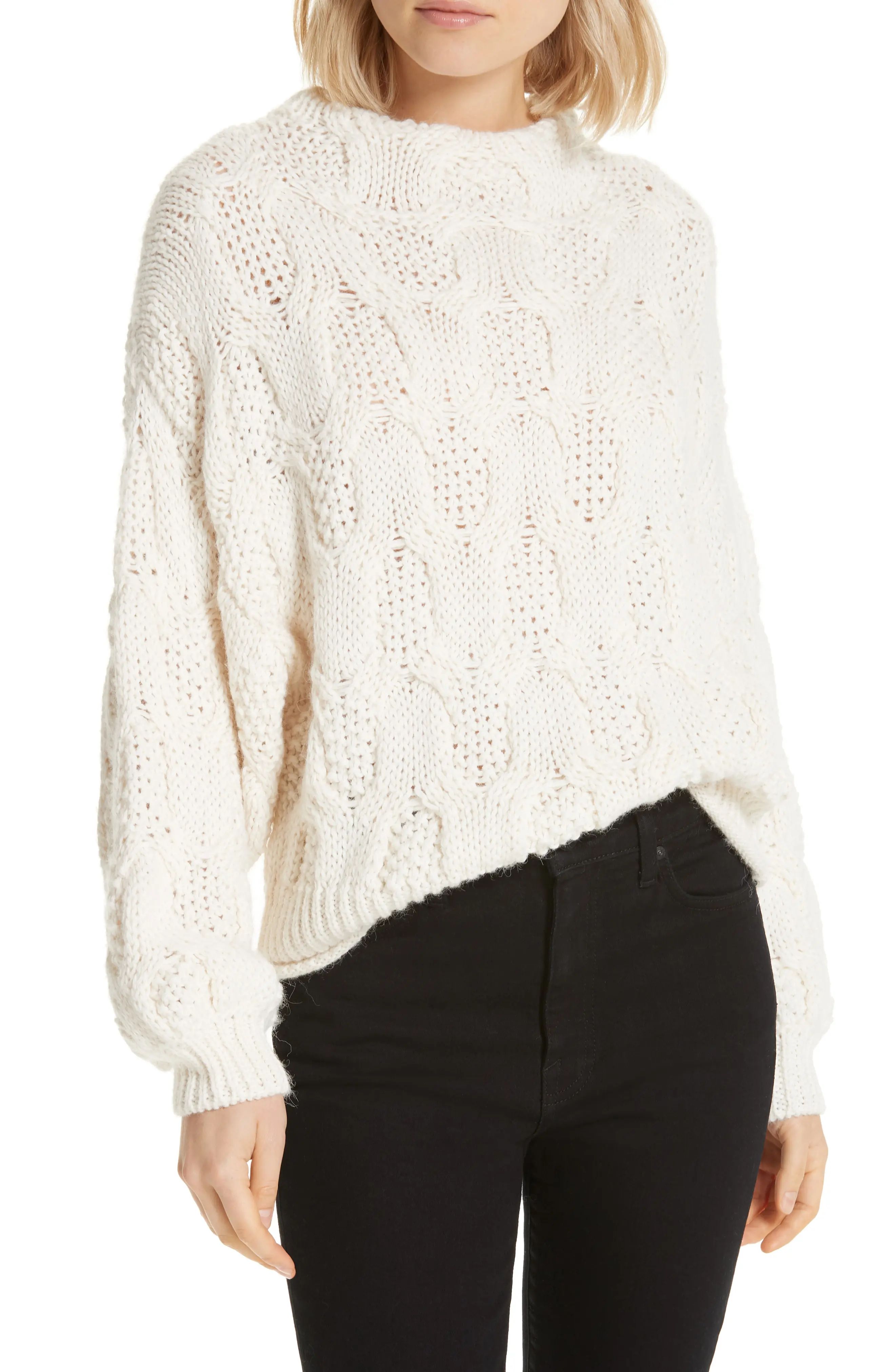 Joie Cable Knit Alpaca Wool Blend Sweater | Nordstrom