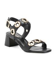 Handade In Brazil Leather Milan Heeled Sandals | TJ Maxx