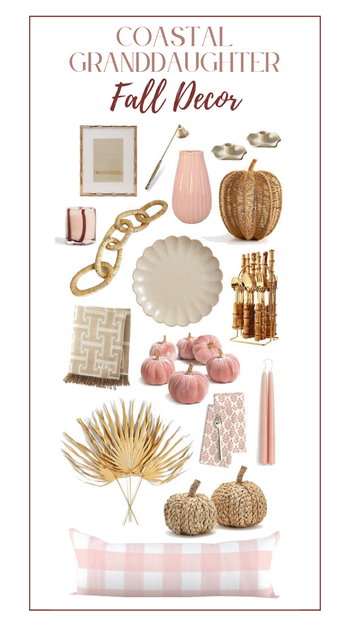 Coastal granddaughter pink fall decor. For those who love non-traditional colors but want some cozy fall vibes  

#LTKSeasonal #LTKHoliday #LTKhome