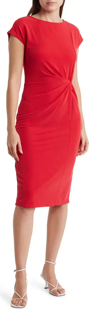 Side Knot Modal Blend Midi Dress | Nordstrom Rack