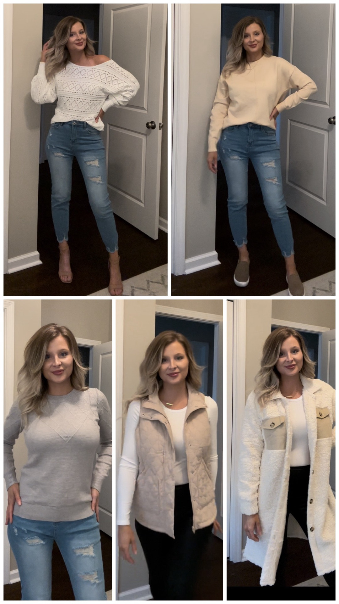 Neutral winter haul 🤎 EVALESS ON AMAZON
Everything I’m wearing is on sale for Black Friday, and these pieces are perfect for cozy winter outfits, everyday neutrals, and easy holiday looks. Linking all the sweaters, vest, outerwear, coat, and jeans so you can shop the Black Friday deals before they sell out.

Shop the full haul on my LTK ✨

🛍️ Black Friday deals
🧥 Neutral outerwear + coat
🧶 Cozy winter sweaters
🤎 Neutral winter outfits
🎄 Holiday outfit ideas
👖 Everyday jeans
✨ Affordable winter looks

neutral winter outfits, winter neutrals, winter haul, Black Friday clothing deals, Black Friday outfits, cozy sweaters, winter sweaters, knit sweater, neutral vest, winter vest, women’s outerwear, winter coat, neutral coat, puffer coat, everyday jeans, high waisted jeans, holiday outfit ideas, holiday looks, winter outfits for women, casual winter outfits, affordable winter fashion, winter style, neutral wardrobe, capsule wardrobe winter

#LTKCyberWeek #LTKSaleAlert #LTKFindsUnder50