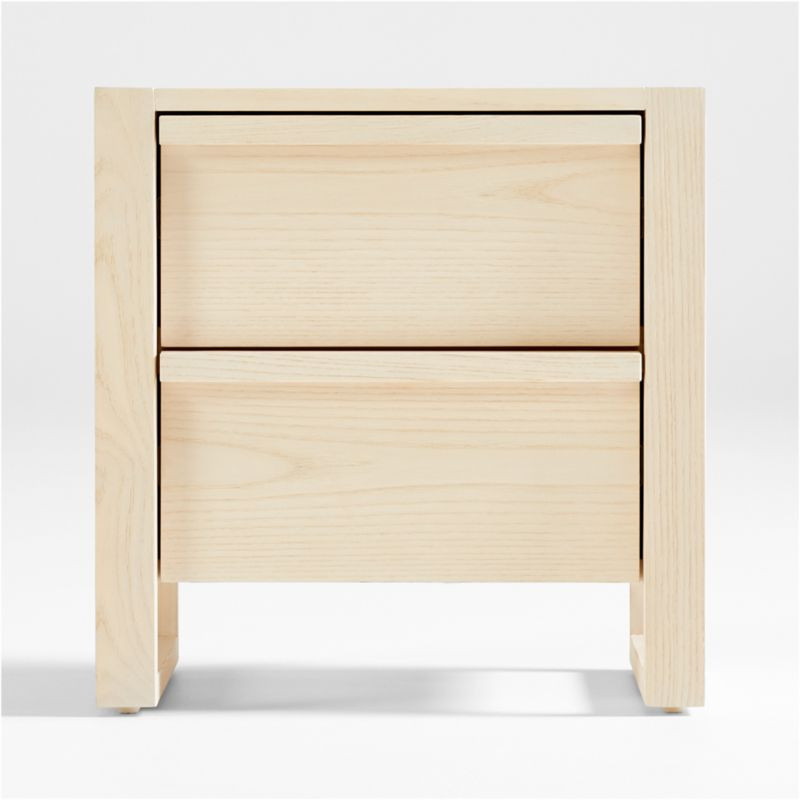Gemini Light Ash Wood 2-Drawer Kids Nightstand + Reviews | Crate & Kids | Crate & Barrel