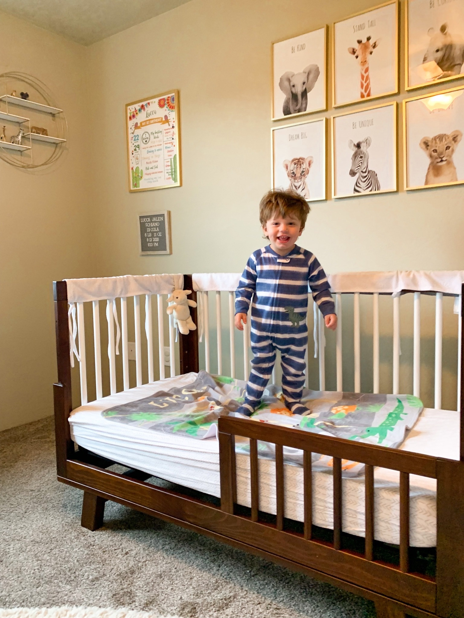 It feels like yesterday my oldest was just a whittle baby and I LOVED his nursery room. A simple but bright and gentle safari nursery theme. 

I got the prints from Etsy and they were PERFECT! We ended up using our @babyletto convertible toddler crib and bed for our daughter as well. We loved it! Such high quality!
#safarinursery #nurseryroom #boynursery #genderneutralnursery

#LTKmomlife #LTKBaby #LTKstorytime
