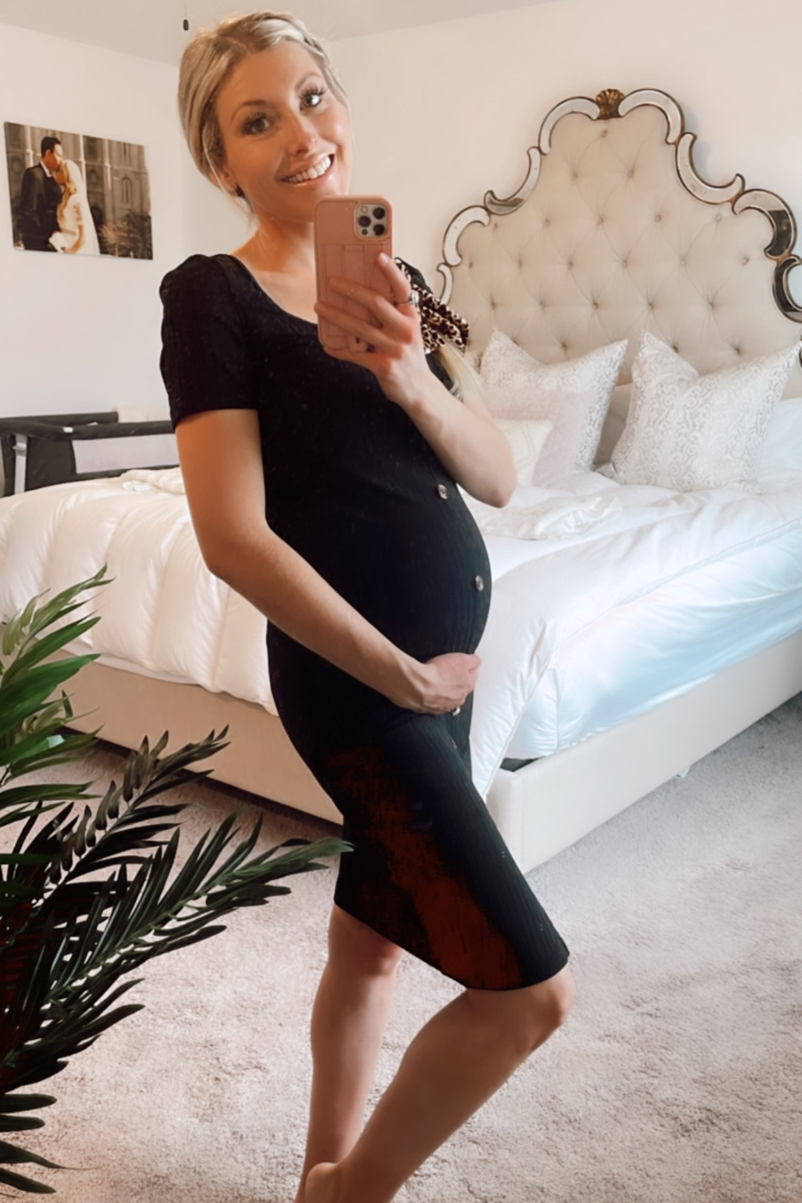 Little black dress! Dress it up or down! Perfect for the holidays! Not maternity but works with my little growing bump! 

#LTKstyletip #LTKHoliday