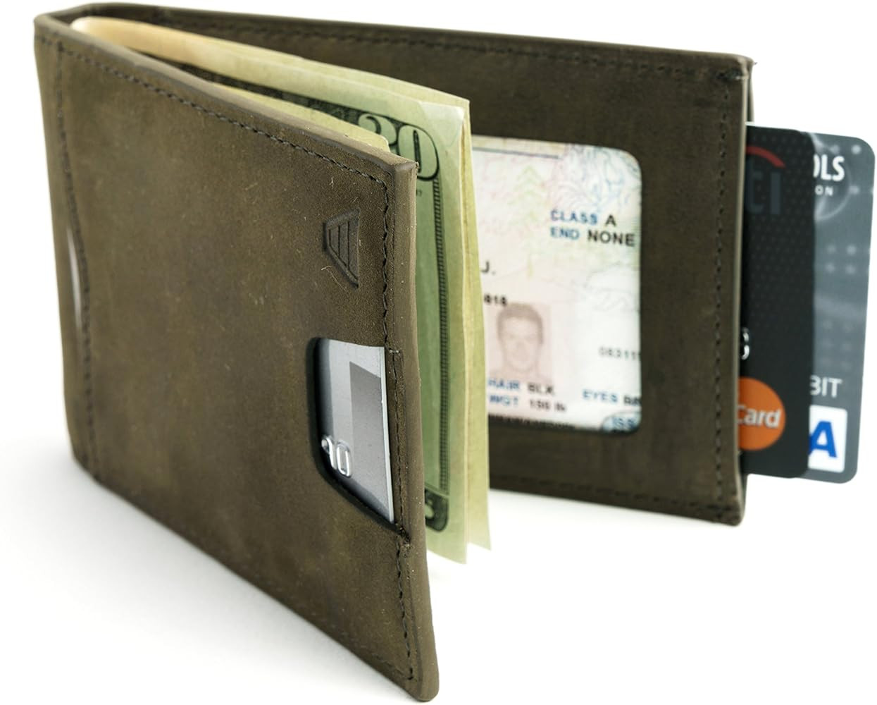 Andar Leather Slim RFID Blocking Minimalist Bifold Wallet with Money Clip made of Full Grain Leat... | Amazon (US)