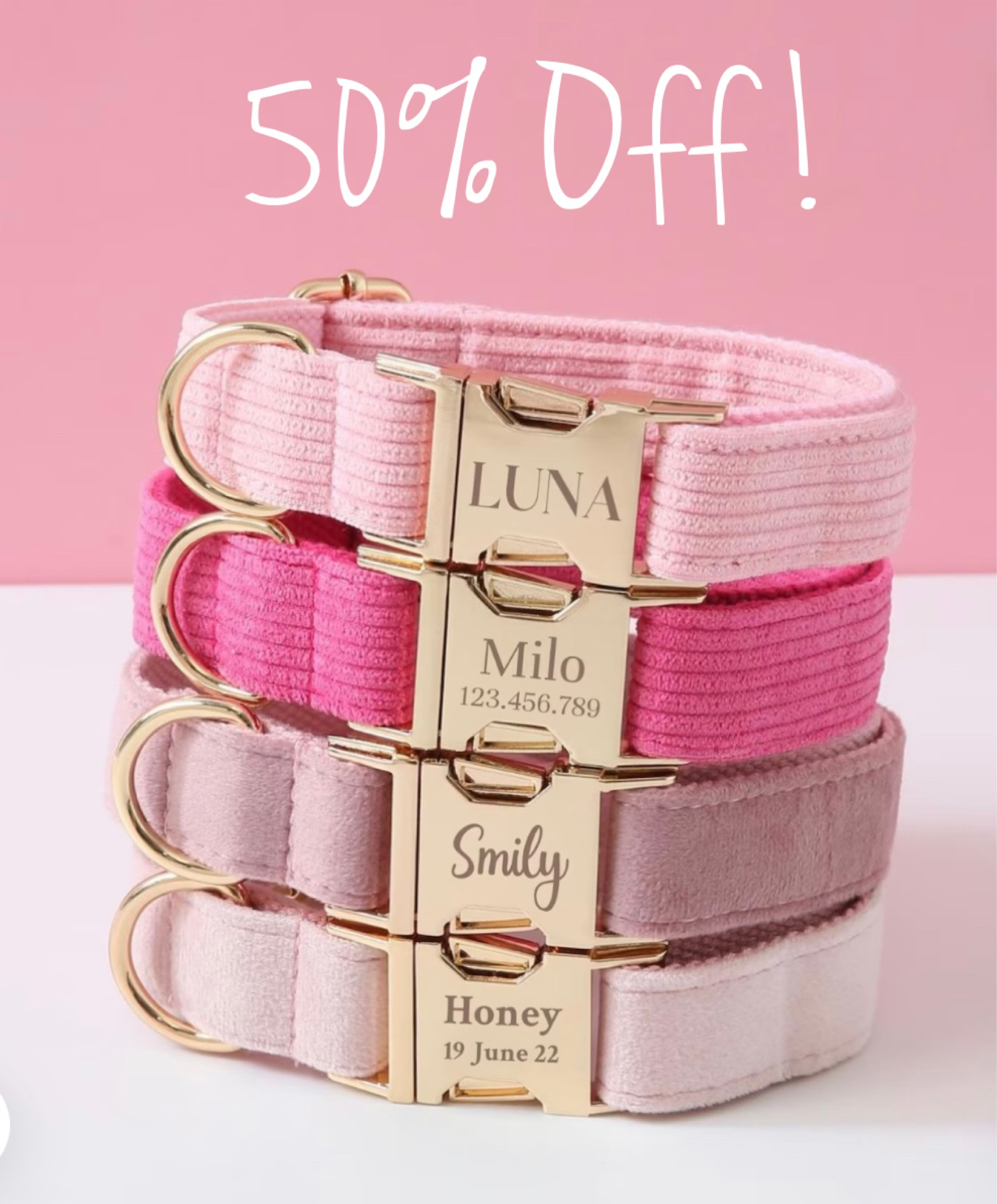 These personalized dog collars come in 25 different colors and are under $10 right now! 

#LTKfit #LTKFind #LTKstyletip