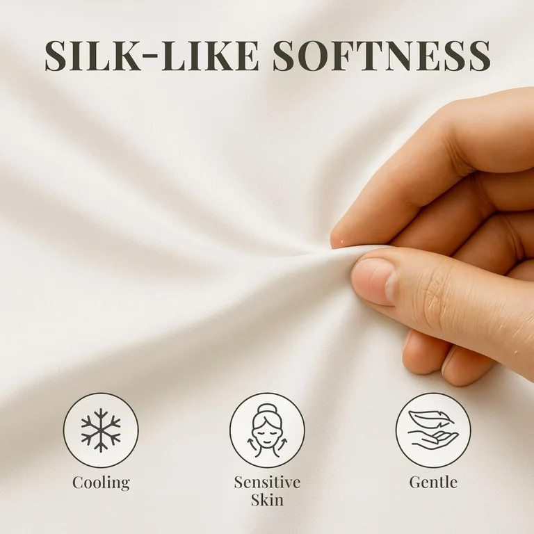 Sacred Thread Rayon Derived from Bamboo Sheets Queen Size, 18'' Deep Pocket Cooling Sheets for Ho... | Walmart (US)