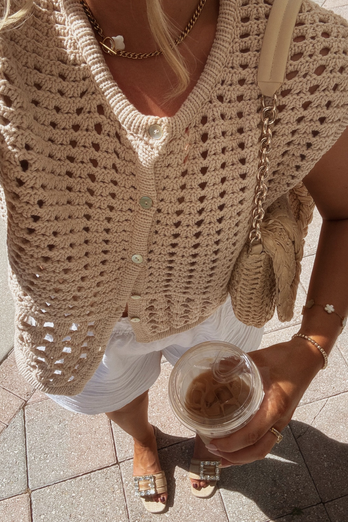 Casual beach day outfit 🐚 Crocheg cardigan is from TJMaxx but linked similar. Jewelry is water proof from my fave, Nikki Smith! Save 15% with JOZY15

#beachoutfit #springbreak #springoutfit

#LTKTravel #LTKFindsUnder50