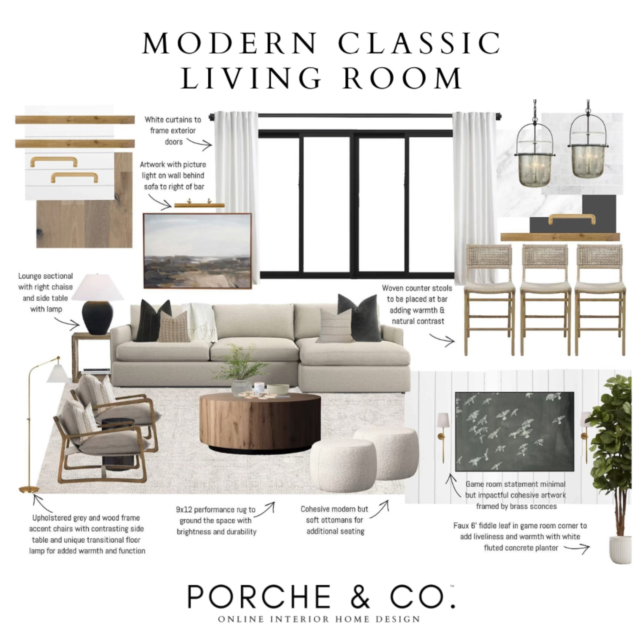 Living room mood board, living room design, living room inspo, family room design, neutral living room 

#LTKstyletip #LTKVideo #LTKhome