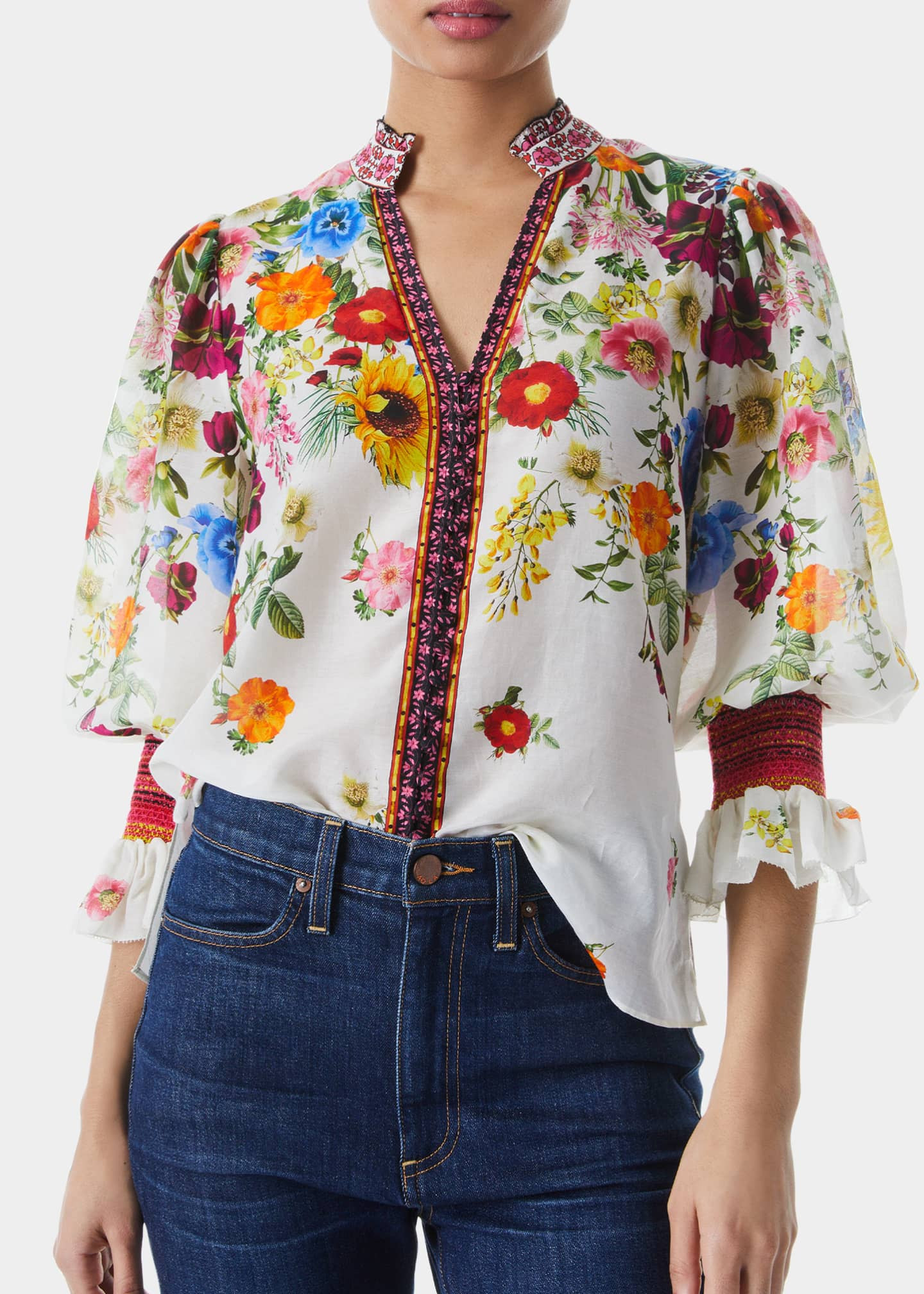 Smocked blouse  | Bergdorf Goodman