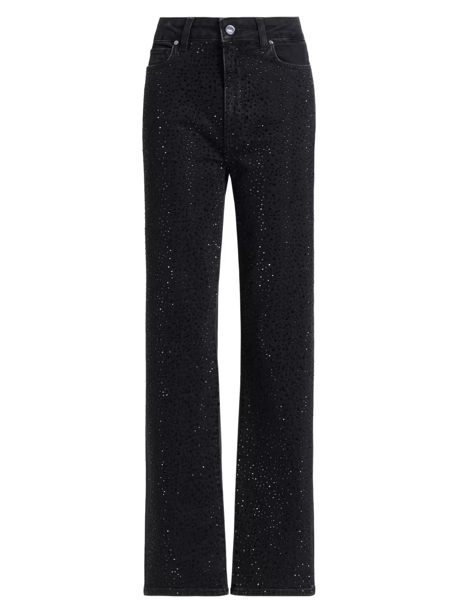 Stevie Crystal-Embellished Ankle Jeans | Saks Fifth Avenue